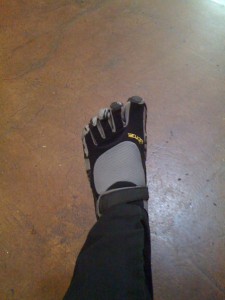 My KSO shod foot